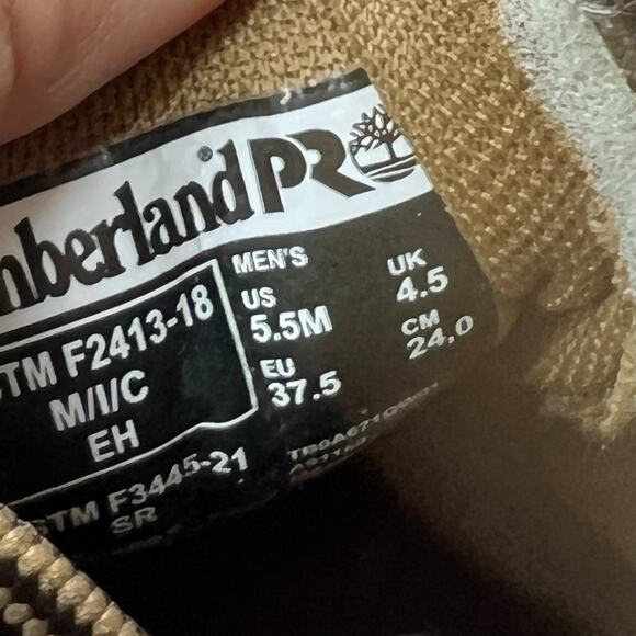 Timberland PRO Sawhorse 6" Composite Safety Toe Boots Brown Men 5.5M NWB - Picture 7 of 10